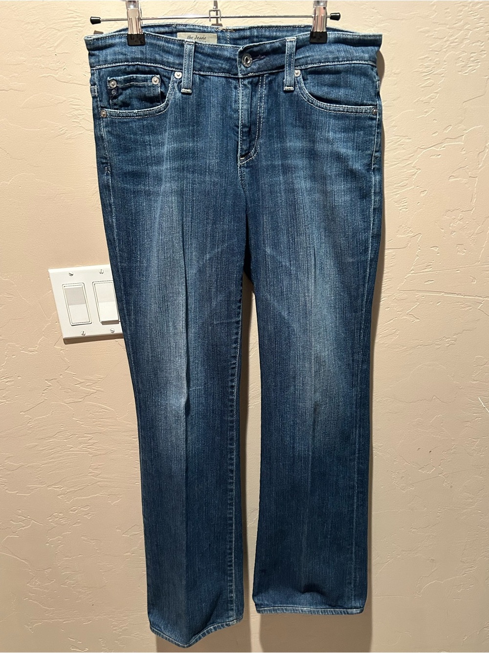 AG The Jessie Curvy Bootcut Jeans 26R Y2K Medium Wash USA Made Cotton Blend